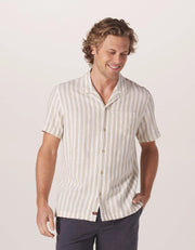 Freshwater Camp Shirt - Agave Stripe