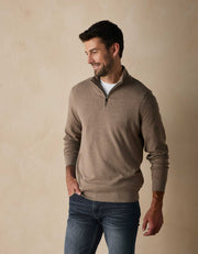 Puremeso Weekend 1/4 Zip - Taupe