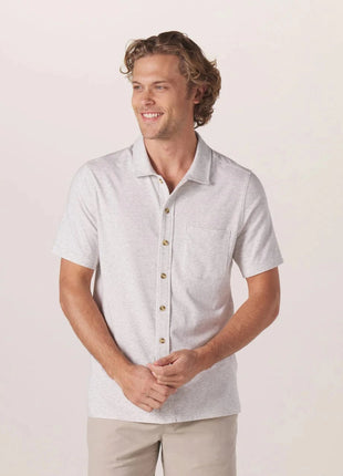 Puremeso Active Button Down - Stone