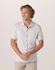 Puremeso Active Button Down - Stone