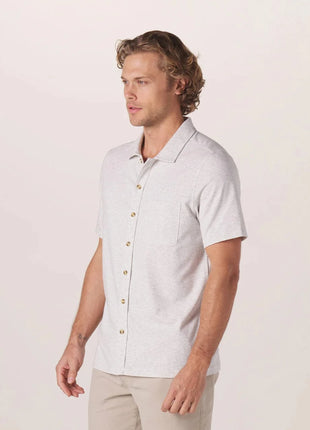 Puremeso Active Button Down - Stone