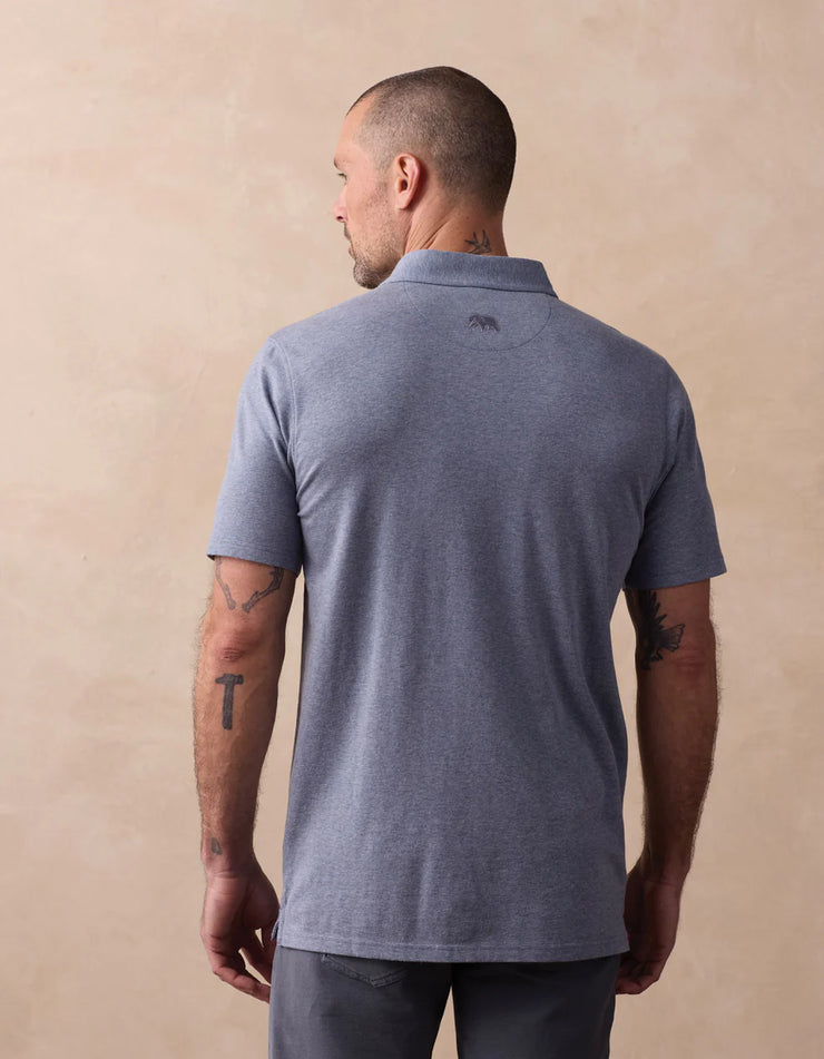 Puremeso Active Polo - Lake Blue