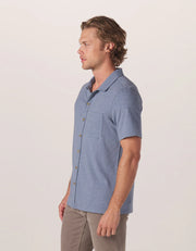 Puremeso Active Button Down - Lake Blue