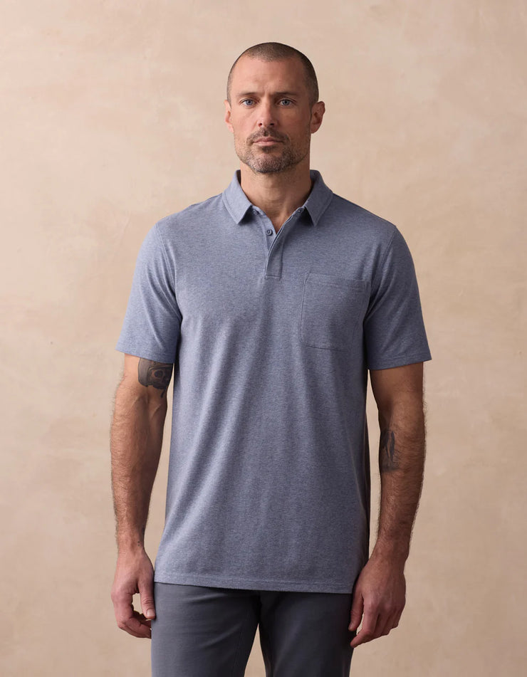 Puremeso Active Polo - Lake Blue