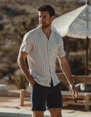 Freshwater Camp Shirt - Agave Stripe