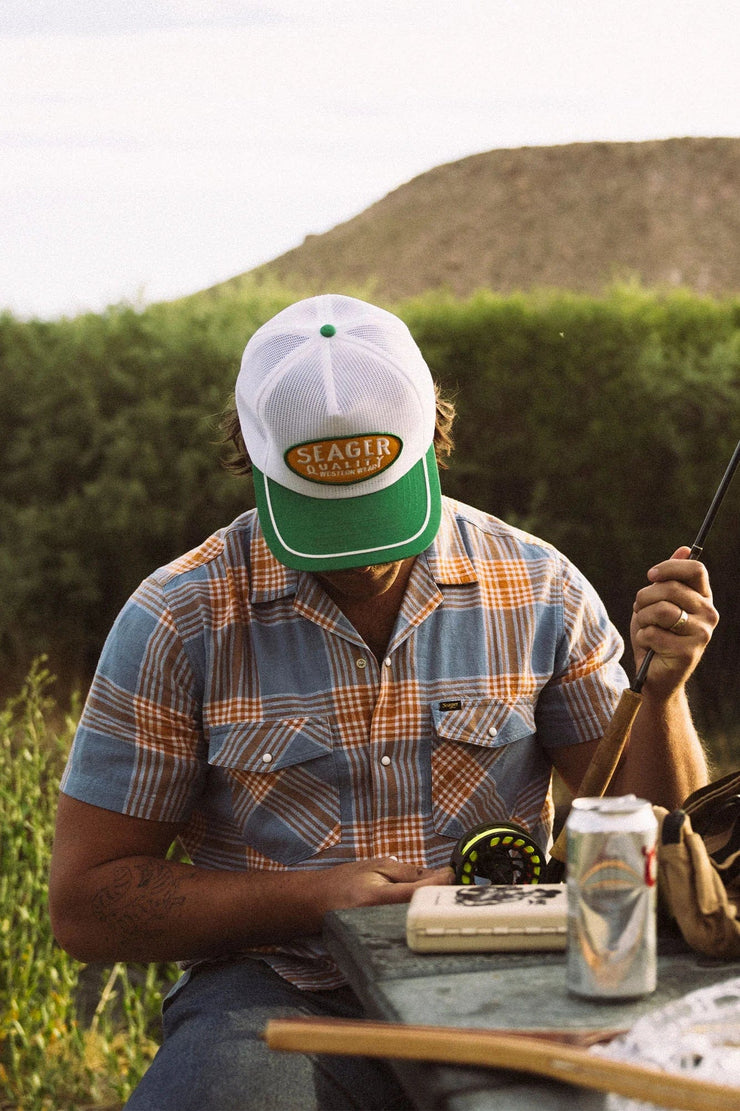 Whippersnapper Snap Shirt - Sky Blue Plaid