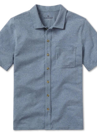 Puremeso Active Button Down - Lake Blue