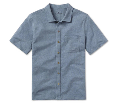 Puremeso Active Button Down - Lake Blue