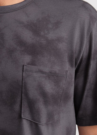 Mathis Athletic Tee - Grey Tie Dye