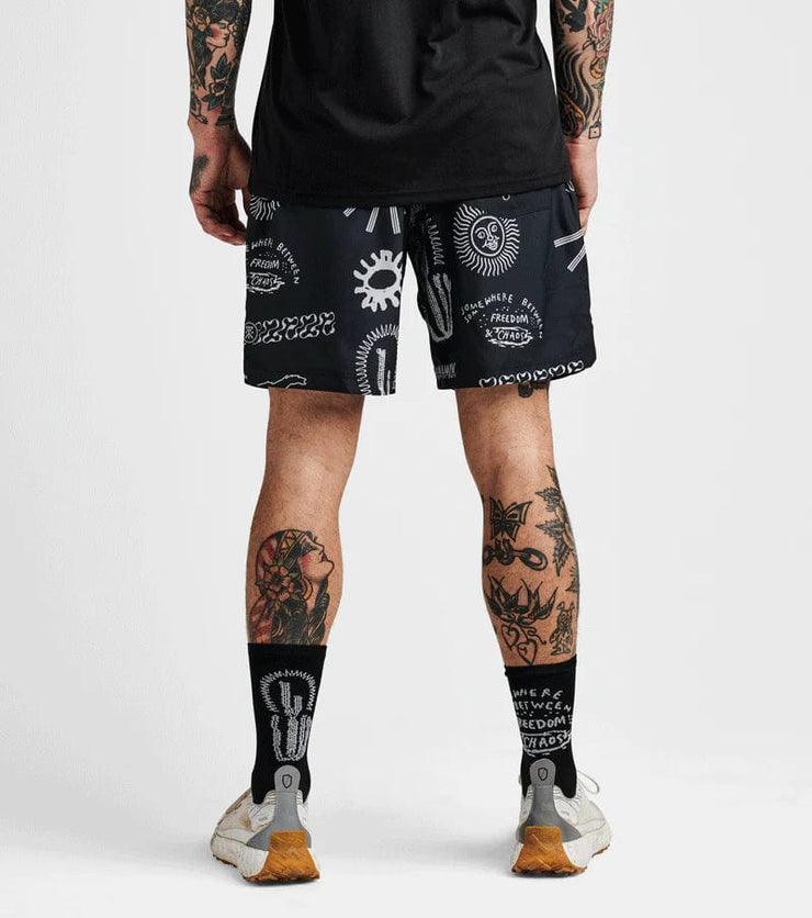 Serrano Athletic Shorts 8" - Black Print