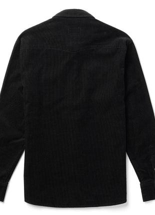 Reagan Pearl Snap Cord Shirt - Black