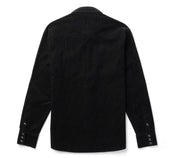 Reagan Pearl Snap Cord Shirt - Black