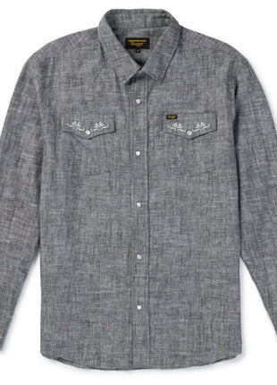 Reagan Pearl Snap Shirt - Faded Black