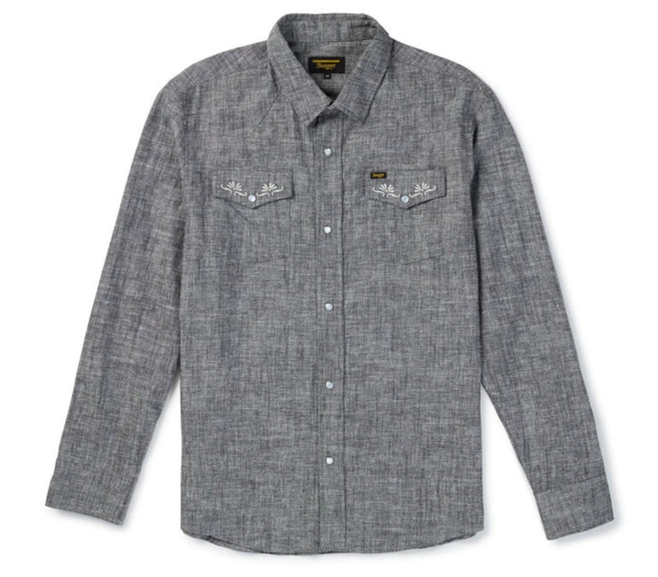 Reagan Pearl Snap Shirt - Washed Black