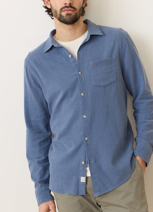 Stretch Selvage LS Shirt - Coronet Blue