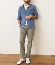 Stretch Selvage LS Shirt - Coronet Blue