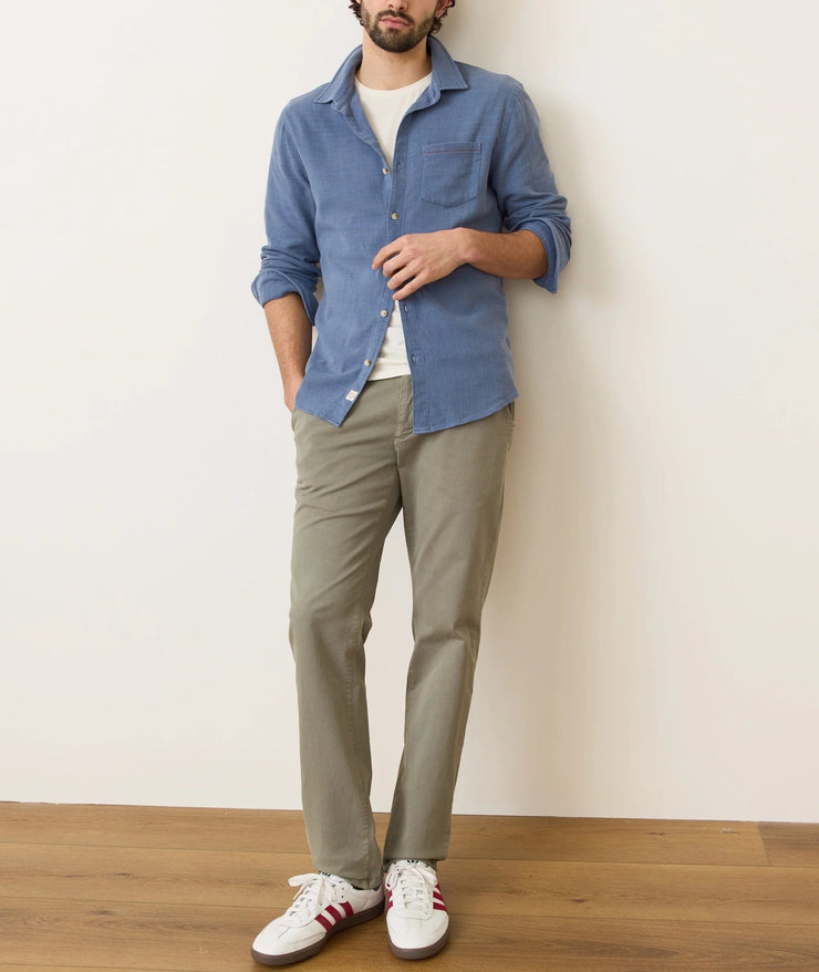 Stretch Selvage LS Shirt - Coronet Blue