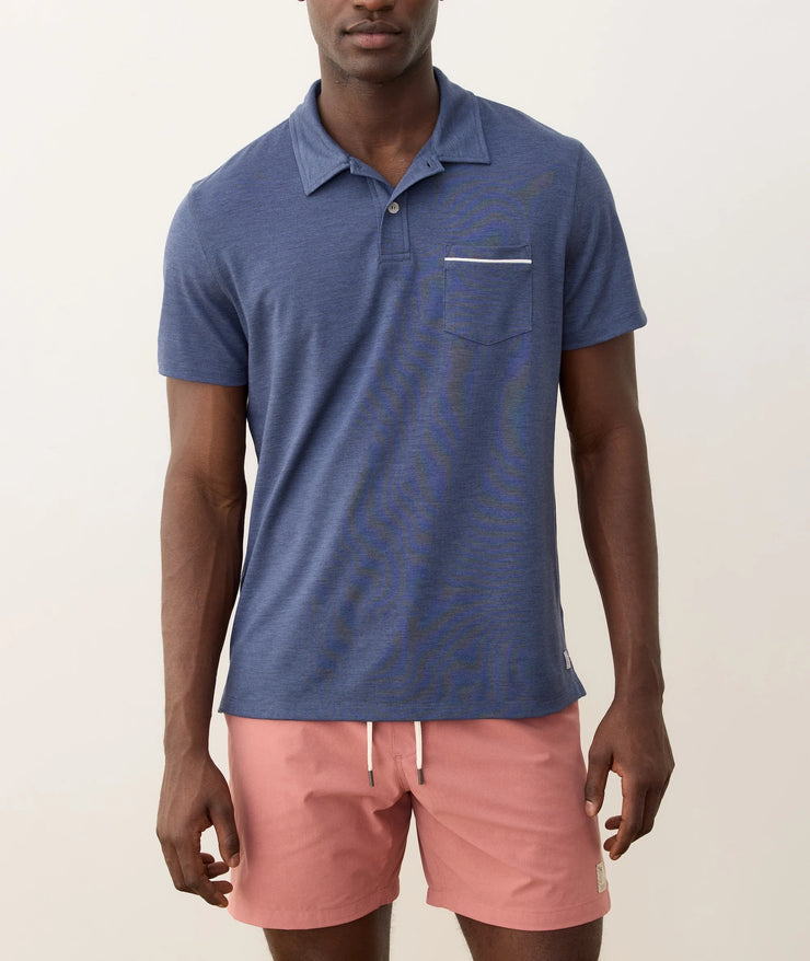 Air Pocket Polo - Vintage Indigo