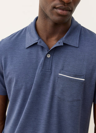 Air Pocket Polo - Vintage Indigo