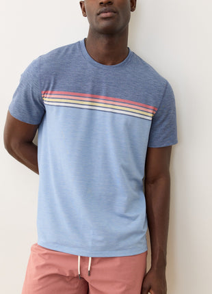 Air Crew Tee - Indigo Stripe
