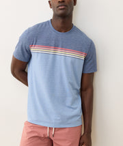 Air Crew Tee - Indigo Stripe