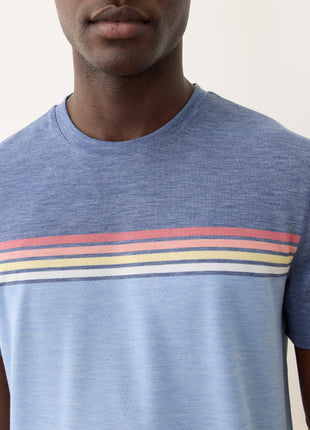 Air Crew Tee - Indigo Stripe
