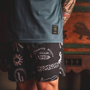 Serrano Athletic Shorts 8" - Black Print