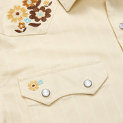 Crosscut Deluxe Snapshirt - Flower Power