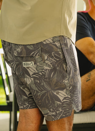 Deep Set Boardshorts 7" - Tropic Noir
