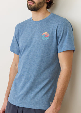 Air Crew Graphic Tee - Coronet Blue