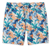 Bayberry Lined Short 7" - Orange Tropics