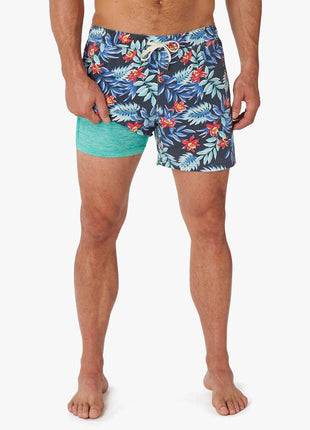 Bungalow Lined Short 5" - Midnight Palms