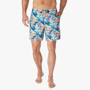 Bayberry Lined Short 7" - Orange Tropics