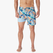 Bayberry Lined Short 7" - Orange Tropics