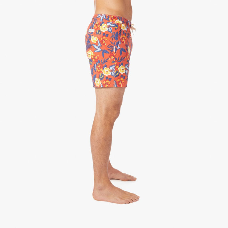 Bungalow Lined Short 5" - Red Tropics