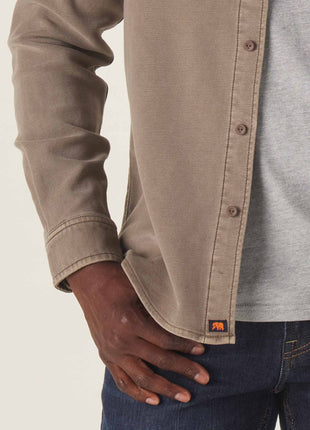 Comfort Terry Shirt Jacket - Taupe
