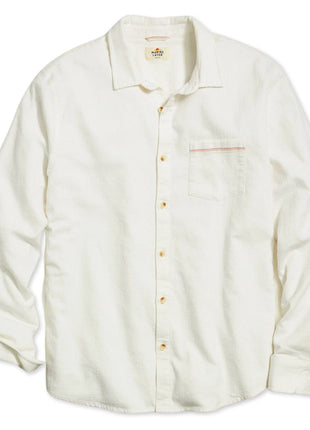 Stretch Selvage LS Shirt - Natural