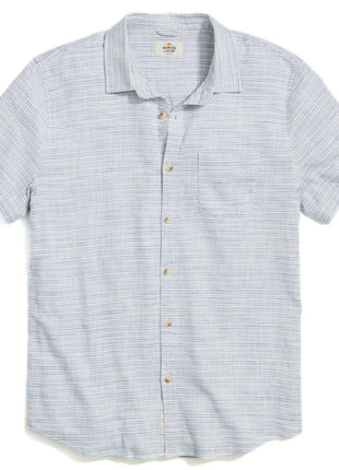 Stretch Selvage Shirt - Blue Mini Stripe