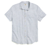 Stretch Selvage Shirt - Blue Mini Stripe