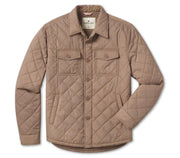 Quilted Sherpa Lined Shacket - Pine Bark Brown