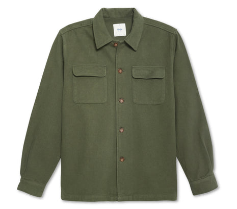 Shiloh Flannel Overshirt - Thyme Green