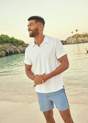 Ravello Terry Polo - White