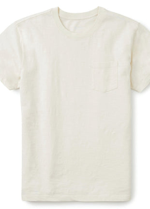 Slub Base Pocket Tee - Vintage White