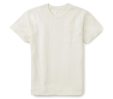 Slub Base Pocket Tee - Vintage White