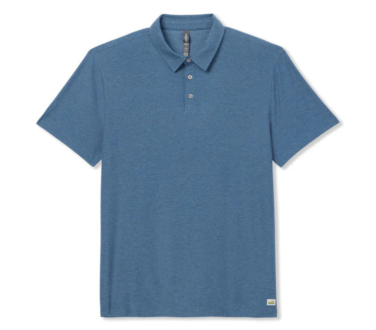 Strato Tech Polo - Pool Blue Heather