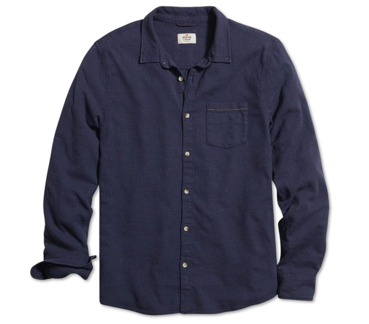 Stretch Selvage LS Shirt - Mood Indigo