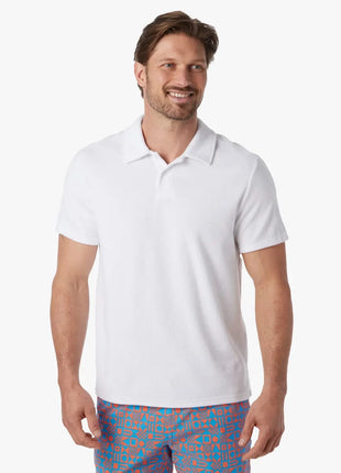 Ravello Terry Polo - White