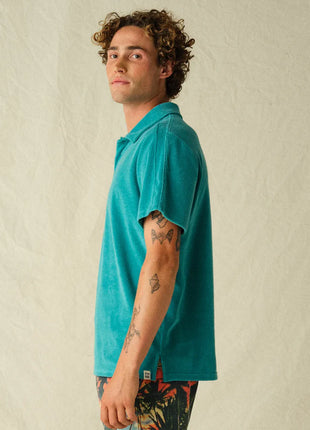 Ravello Terry Polo - Baltic Teal