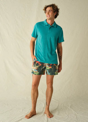 Ravello Terry Polo - Baltic Teal