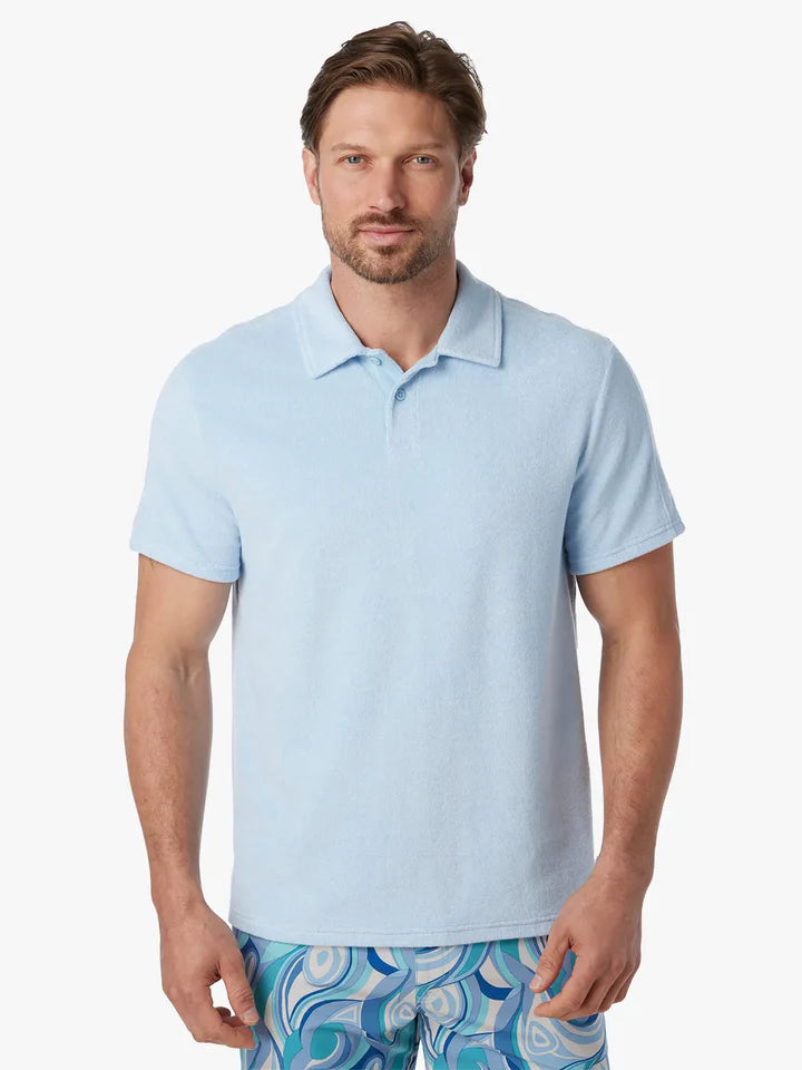 Ravello Terry Polo - Light Blue